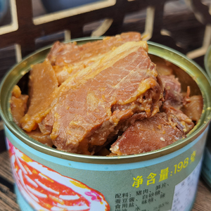 奉化特产 巨浪牌回锅肉罐头198g猪肉笋片即食肉罐头下饭菜速食菜