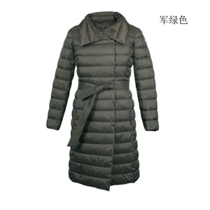 外单E家  女士休闲保暖中长款常规棉衣棉服冬装081E01G308外套