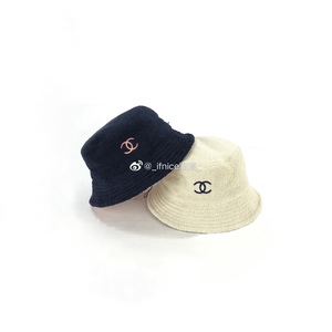 【Ifnice】Chanel 香奈儿 毛巾料 刺绣小Logo 拼色 渔夫帽 帽子