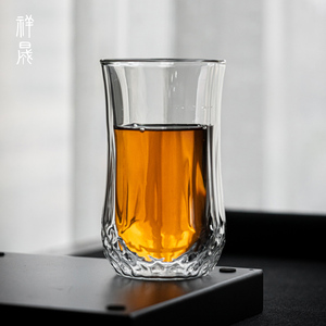 玻璃隔热双层水杯家用办公杯个人杯绿茶杯花茶果汁饮料杯定制logo