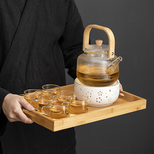 日式蜡烛温茶炉煮茶器底座玻璃茶壶公道杯加热炉保温暖茶器煮茶炉