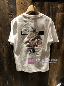 香港潮店 MUSIUM DIV 23夏夏男 帅气后背花朵图案短袖T恤 20294