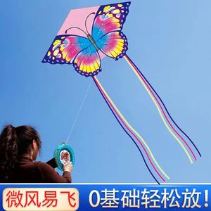 彩翼蝴蝶风筝 2024年新款潍坊风筝微风易飞大人专用儿童高档风筝