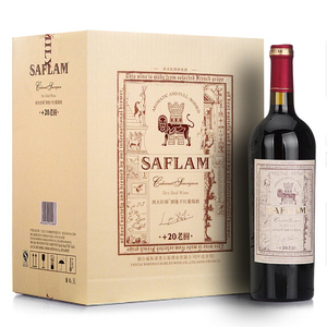 西夫拉姆（SAFLAM）红酒 酒堡干红葡萄酒20年树龄750ml*6瓶整箱