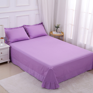 新品全棉床单单件床上用品纯棉布被单子枕套三件套12m15米双人1品