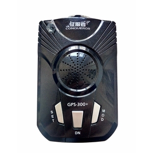 征服者电子狗GPS300+智能车载流动区间测速雷达安全预警仪一体机