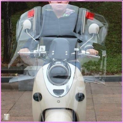 踏板电动摩托车护手透明膜电瓶车挡风板挡雨单车防风么托前档风罩