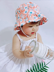女孩天薄款夏岁网红宝宝遮阳帽一婴儿帽子可爱个性洋气男童春秋季