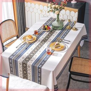 北欧桌旗桌布一体免洗餐桌布长方形台布茶几布艺桌垫PVC防水防油i