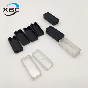 USB加圆孔接线小盒电子仪器通用塑料小壳体DIY加工黑色透明