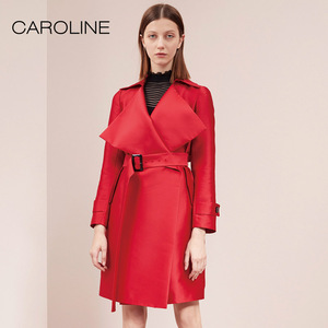 促销 CAROLINE卡洛琳女风衣2019春季专柜正品L6002402-3280