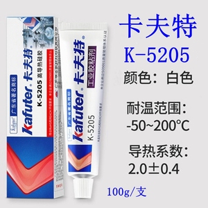 卡夫特 K-5205高导热硅胶 可固化高粘性 导热系数2.0 白色导热胶