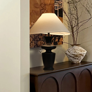 台灯卧室高级感法式美式复古中古风新中式设计师侘寂风主卧床头灯