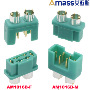 AMASS AM1016B-F/M MPX 带镀银易焊环6PIN 插头插座模型连接器