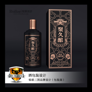 白酒类标签红酒茅型创意瓶体贴手提袋礼盒纸箱定制啤酒外包装设计