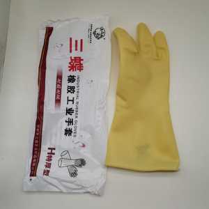 三蝶橡胶耐酸碱防水耐磨损工业手套