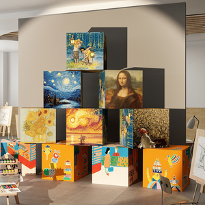 画室展布置美术教室墙面装饰互动幼儿园环创主题成品培训机构文化