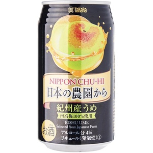 日本进口 TAKARA 宝酒造 日本农园の纪州梅 果汁酒调酒 350ml