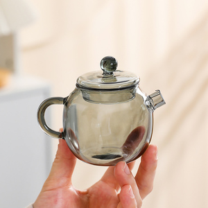 小茶壶耐热玻璃泡茶壶简约迷你指尖壶家用功夫茶具茶水分离单壶