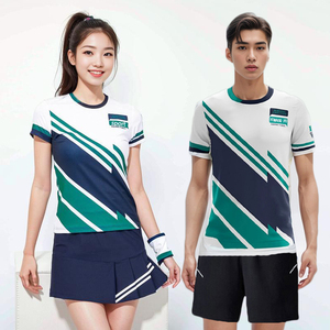 高端羽毛球服女裙韩版2024新款快干短裤短袖夏季男款速干比赛套装