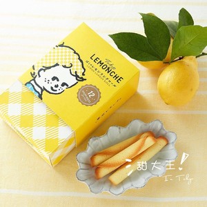 日本东京Lemonche 柠檬口味蛋卷曲奇饼干 12枚盒装