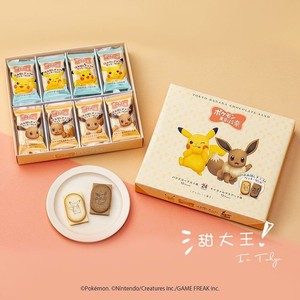 日本tokyo banana东京香蕉 皮卡丘联名原味/巧克力味夹心饼干12枚