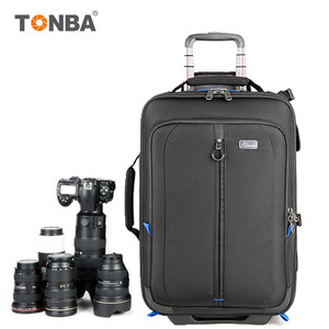 TONBA摄影拉杆箱包数码拉杆式双肩单反相机包大容量登机摄像机包
