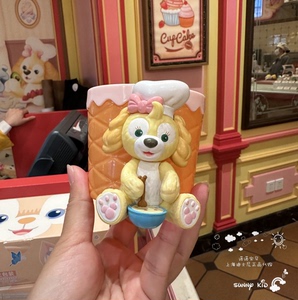 上海迪士尼国内代购 可琦安曲奇狗饼饼卡通可爱塑料杯托