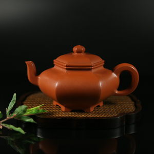 朵云轩茶壶 紫砂壶 范永军 大红袍六方壶 茶壶茶具礼盒收藏