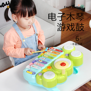 谷雨宝宝电子琴玩具0-1-3岁婴幼儿童小钢琴儿童初学者女孩木琴