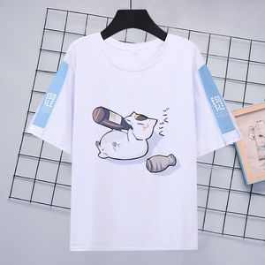 夏目友人帐贵志猫老师衣服男女新款夏季二次元动漫短袖T恤