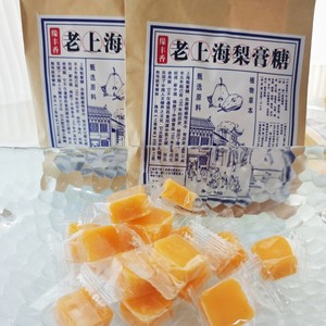 老上海梨膏糖500g独立包装百草正宗手工蜂蜜薄荷护嗓含片润喉糖果