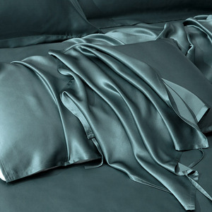 19姆米重磅真丝枕巾100桑蚕丝素绉缎枕头巾丝绸枕皮透气舒适丝滑