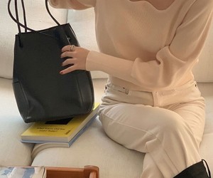 代购韩国时尚简约托特包百搭纯色单肩包大容量子母包水桶包腋下包