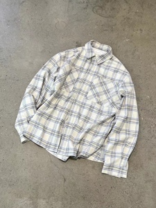 Hide in Hills 23SS Plaid Shirt 米白格纹衬衫