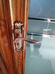 卫生间门锁单舌锁平开门锁具凹面门用红古铜房门把手锁配单舌锁芯