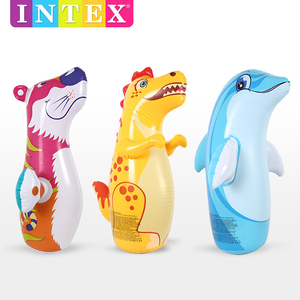 INTEX大号充气不倒翁大头加厚沙袋玩具儿童卡通宝宝健身玩具球