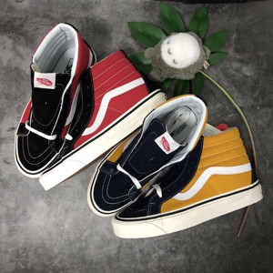 VANS SK8-HI 38DX  黑红蓝黄 安纳海姆高帮帆布鞋 VN0A38GFUBS