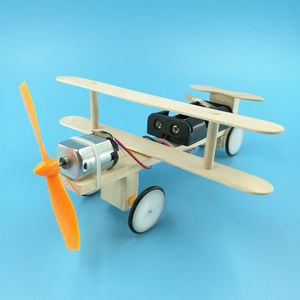 diy电动滑行飞机 儿童科学小制作小发明学生手工制作材料科技玩具