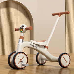 uonibaby儿童三轮车脚踏车扭扭溜溜可推可骑宝宝手推多功能滑步车
