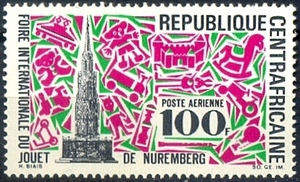 中非 1969 航空邮票 纽伦堡国际玩具博览会1全 MNH