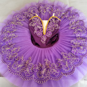 紫色芭蕾舞裙TUTU裙小天鹅芭蕾考级舞蹈服女童公主裙吉赛尔比赛服