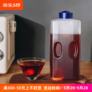 NAKAYA日本进口冷水壶家用耐热凉水壶大容量冷水杯茶壶塑料果汁壶