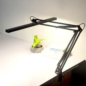 创意长臂长条折叠设计绘图书桌办公室学习工作夹子式LED护眼台灯