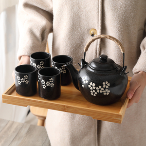 复古陶瓷功夫茶具套装茶杯日式和风茶壶花草下午茶具韩式礼品茶具