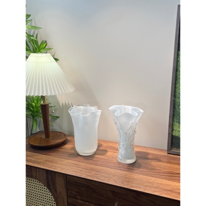 白瓷白菜花瓶 手工琉璃花瓶 家居好物分享 客厅卧室摆件 台面花瓶