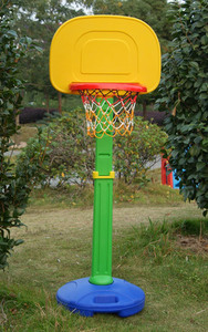 家庭室内儿童篮球架幼儿园篮球架塑料篮球架5档可调高度升级版