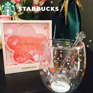 正版星巴克官网樱花南瓜猫爪杯限量版双层玻璃猫抓水 阿里巴巴找货神器