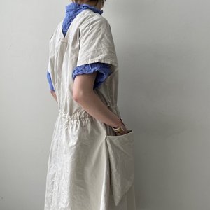 R&D.M.Co- | GARMENT DYE POCKET DRESS 尼龙混纺短袖连衣裙 23SS