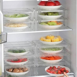 塑料冰箱隔层板内部置物架分层托架家用冰柜厨房侧面收纳架剩饭菜